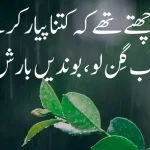 Barish Shayari in urdu